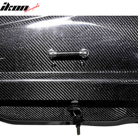 Key Lock Car Cargo Roof Box Luggage Roof Carrier 57*29*16 - Real Carbon Fiber CF