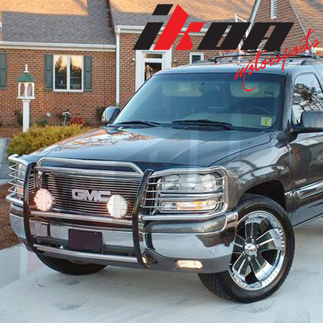 Compatible With 1999-2002 Chevy Silverado Clear Lens Fog Light 2000-2006 Suburban Tahoe+Hid8000K