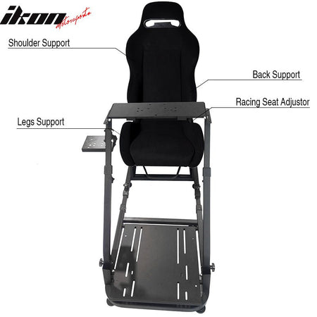 Logitech G29 Thrustmaster Racing Simulator Steering Wheel StandBlue StitchIkon Motorsports