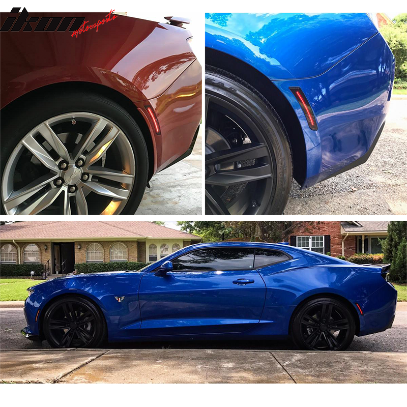 Rear Side Marker Lights Compatible With 2016-2023 Chevy Camaro