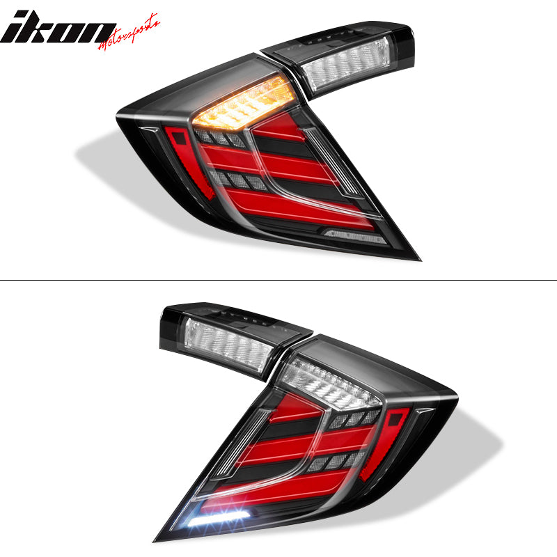 Fits 17-20 Honda Civic 10th Gen FK8 Type R Hatchback Mugen LED