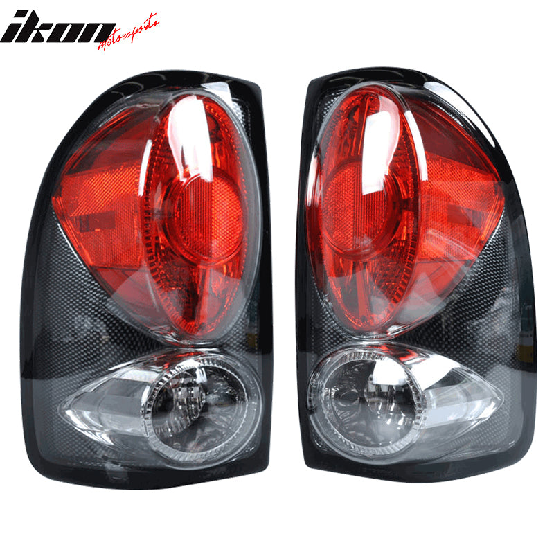 1997 2004 Dodge Dakota Chrome Tail Lights LT DAK97 KS 1997 2004 Dodge Dakota Chrome Tail Lights LT DAK97 KS