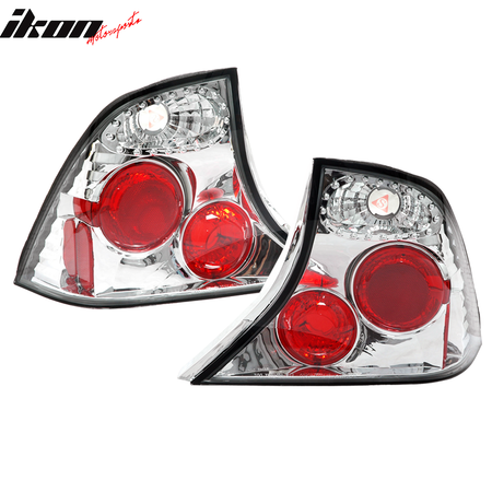 Fits 00-04 Ford Focus Sedan 4Dr Chrome Altezza Tail Lights