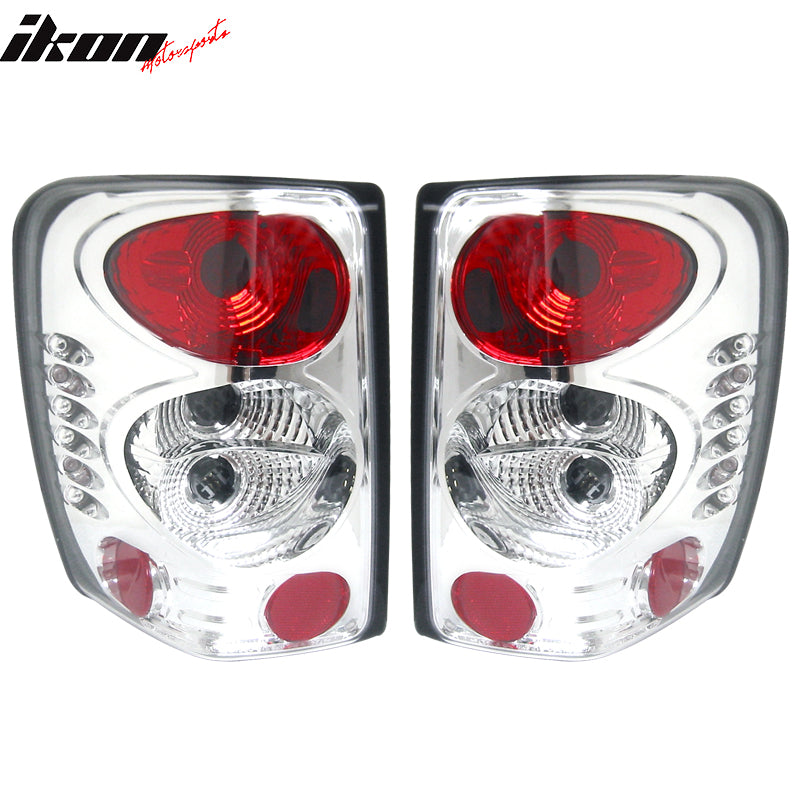 Fits 99-04 Jeep Grand Cherokee Altezza Tail Lights Chrome