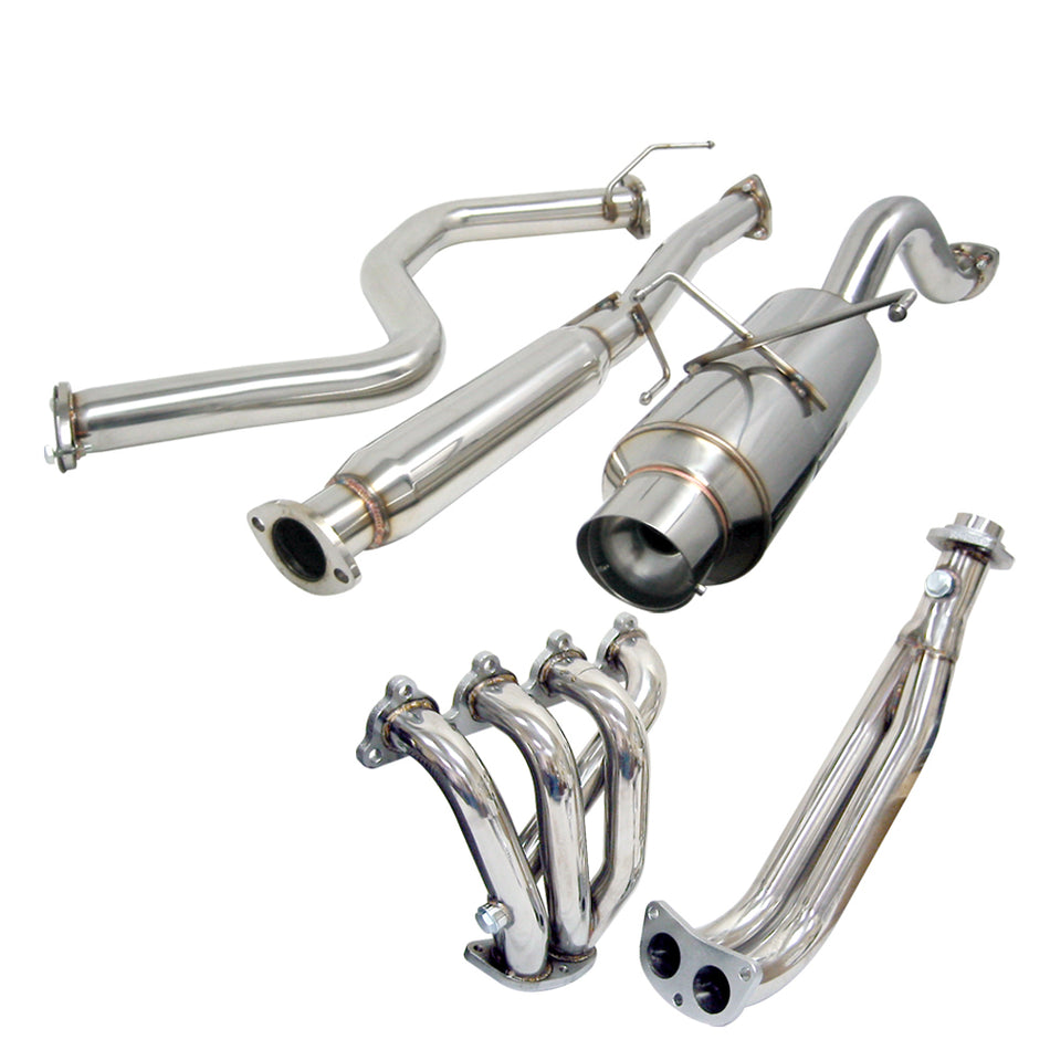 96-00 Honda Civic 3dr Catback Exhaust System + Header