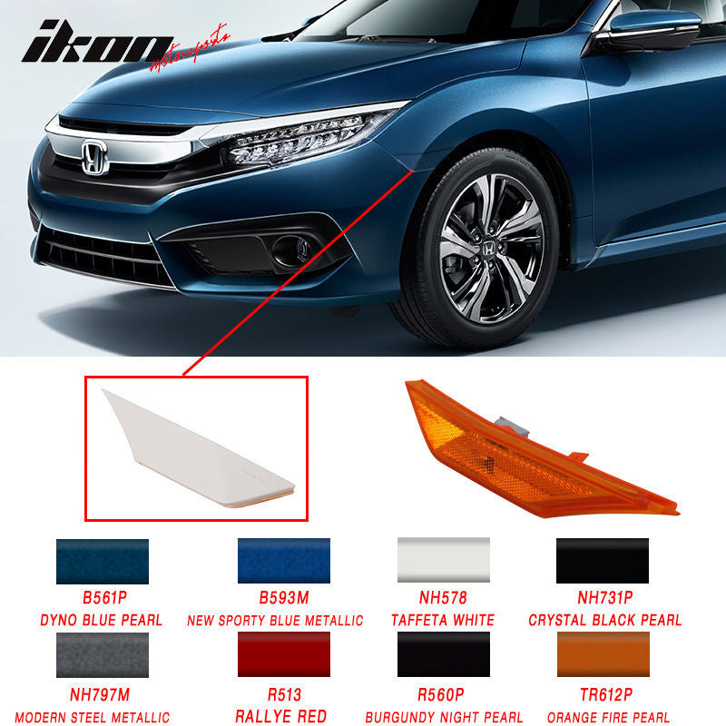2016-2018 Honda Civic Sedan Coupe OE Left Right Side Marker Delete ABS