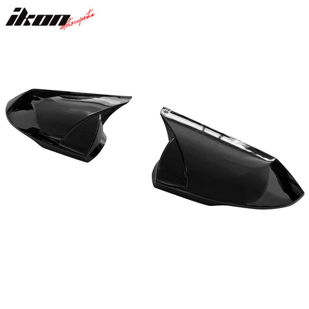 Fits 21-25 Hyundai Elantra 4DR Sedan Gloss Black ABS Rear View Side Mirror Cover