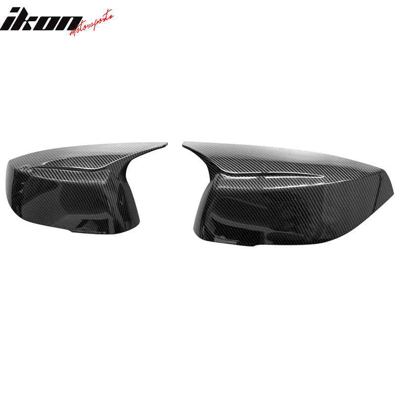Fits 14-23 Infiniti Q50 Q60 Carbon Fiber Print Rear View Side Mirror Cover Cap