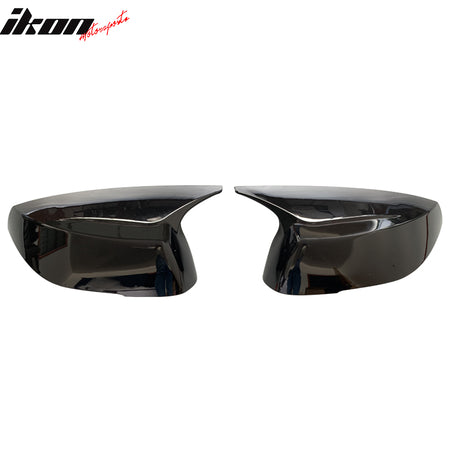Fits 14-23 Infiniti Q50 Q60 Q70 QX30 Gloss Black Rear View Side Mirror Cover Cap
