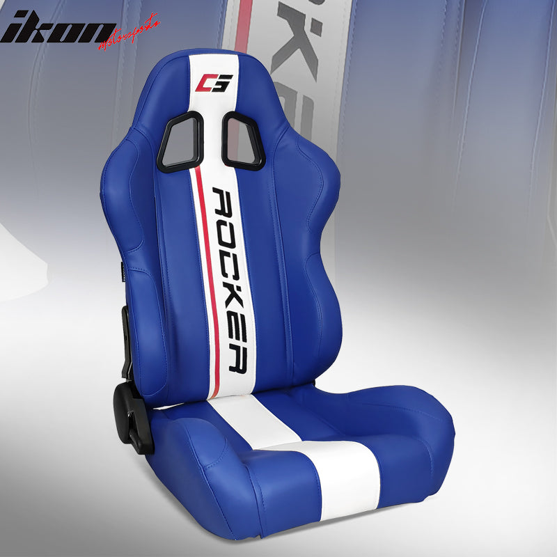 Universal Reclinable Right Passenger Side Racing Seat Dual Slider