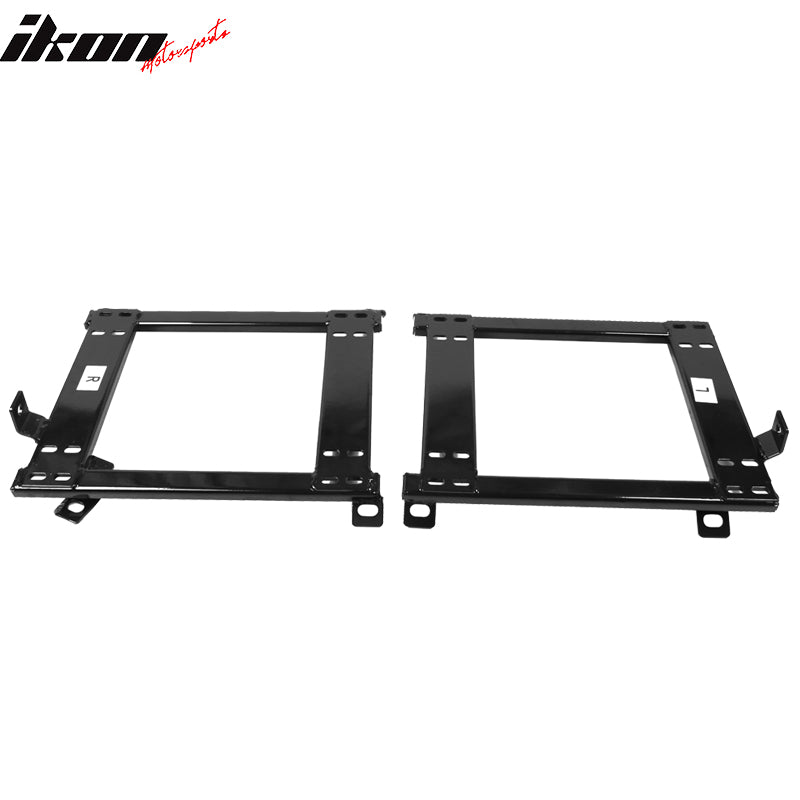 IKON MOTORSPORTS Racing Seat Brackets Pair, Compatible With 1993-1998 Toyota Supra, Mounting Set Left Right