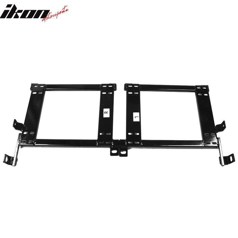 IKON MOTORSPORTS Racing Seat Brackets Pair, Compatible With 1993-2007 Subaru Impreza WRX Sti, Mounting Set Left + Right