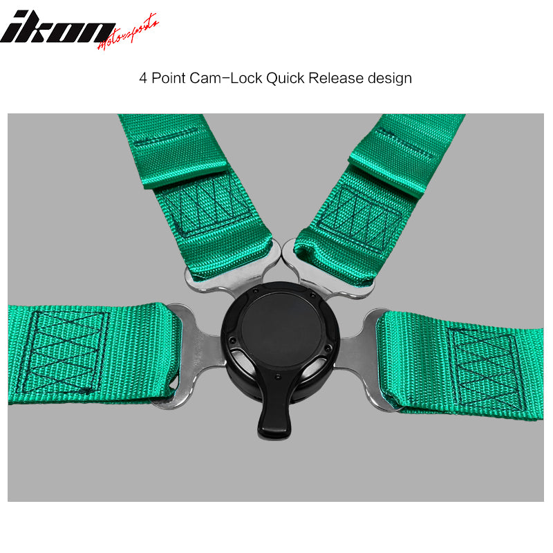 Fer039 Car Accessories Light Green Color 4 Point Racing Harness Seat Belt  Sfi Camlock Buckle - China Racing Seat Belt, Seat Belt for Racing