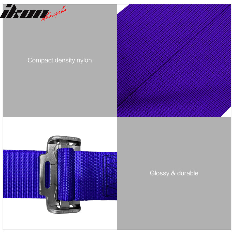 Clearance Sale 4 Point Harness Cam-lock Seat Belt 2" Wide Nylon Purple Go-kart