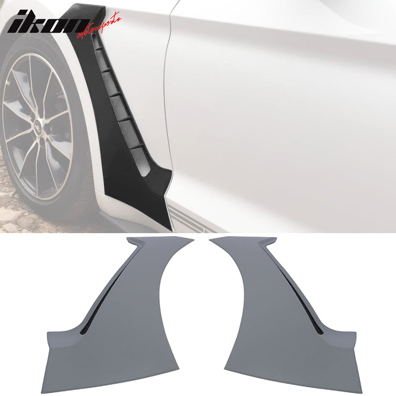 2015-2021 Ford Mustang GT350 Style Unpainted Side Fender Scoops PP