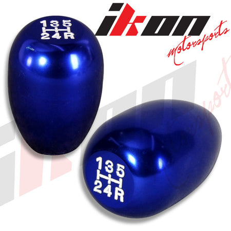 Universal 5 Speed Blue Shift Knob Shifter Manual JDM Aluminum MT Gear M8X1.25