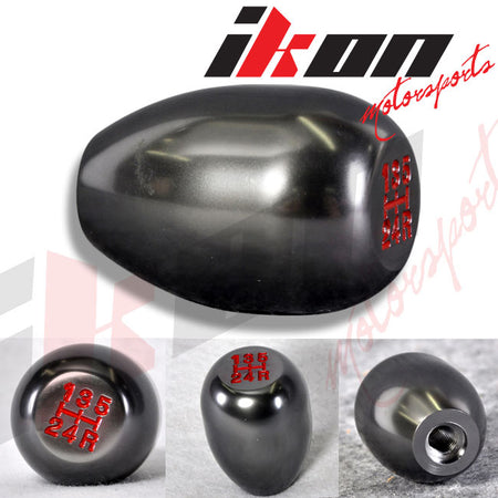 Gunmetal Universal M8X1.25 Manual Transmission T-R Gear Shift Knob 5 Speed JDM