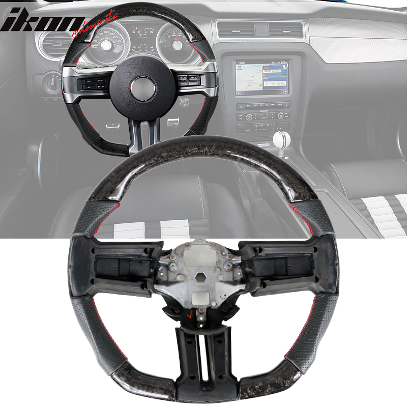 2010 2014 Ford Mustang Steering Wheel Carbon Fiber