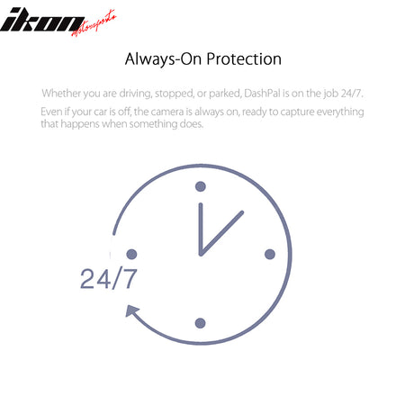 DashPal 1080P 170° DVR Vehicle Camera Video Recorder Dash Cam HDR