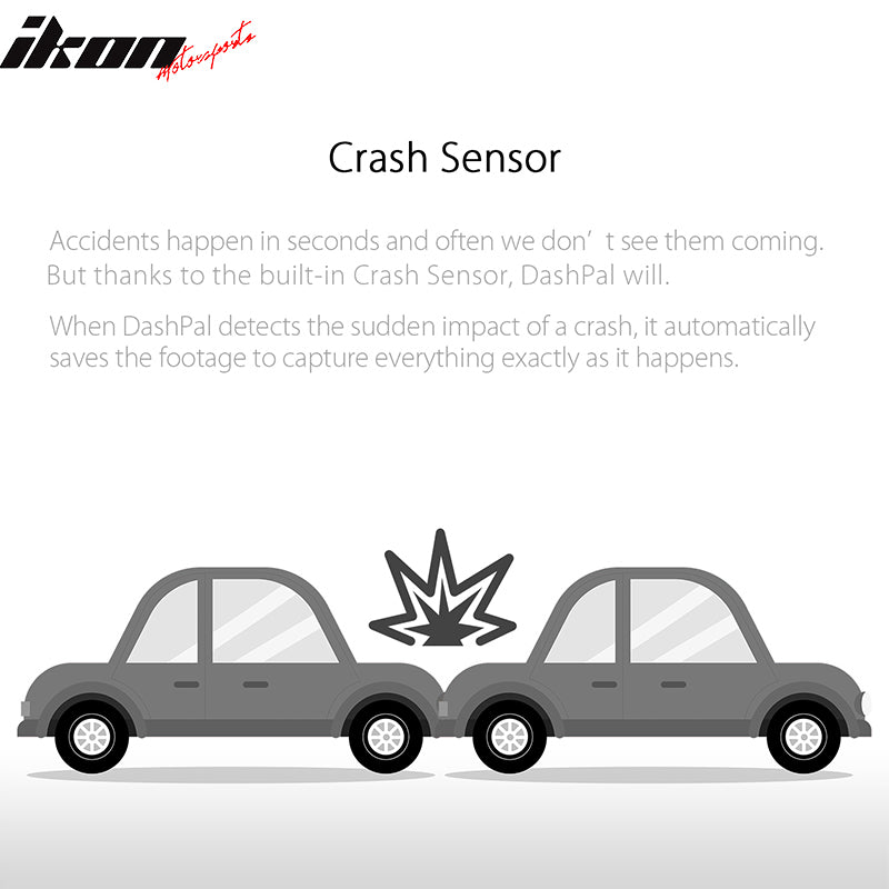 DashPal 1080P 170° DVR Vehicle Camera Video Recorder Dash Cam HDR