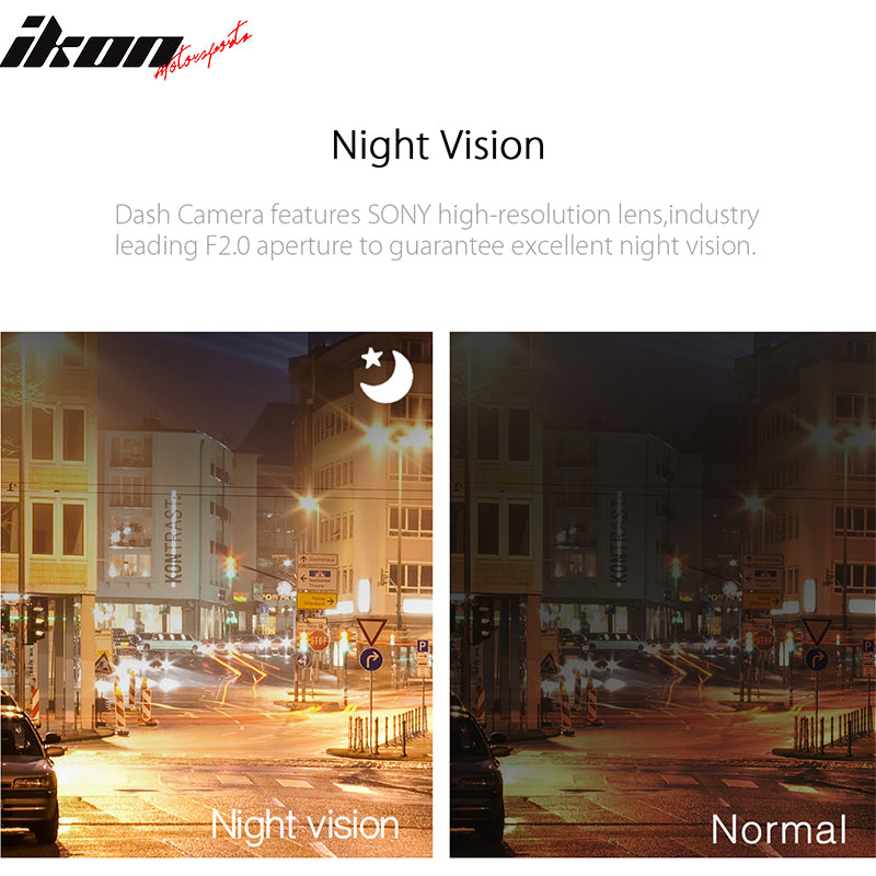 DashPal 1080P 170° DVR Vehicle Camera Video Recorder Dash Cam HDR