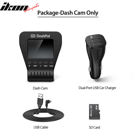 DashPal 1080P 170° DVR Vehicle Camera Video Recorder Dash Cam HDR