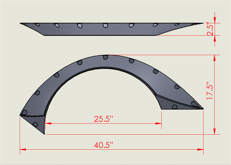 Duraflex® 117588 - RBT Style Fiberglass Wide Body Fender Flares Duraflex® 117588 - RBT Style Fiberglass Wide Body Fender Flares