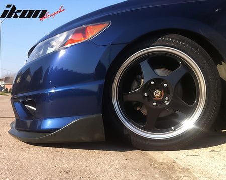 Fits Universal CS2 Style PU Front Bumper Lip Spoiler Lower Splitter Unpainted