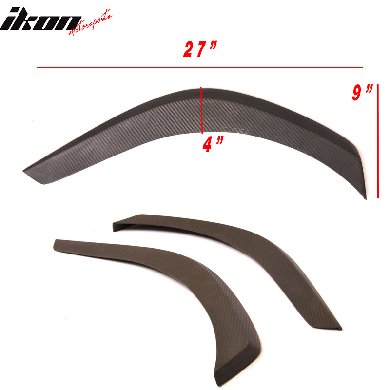 27x9 Ikon Style Universal Front Or Rear Bumper Lip Splitter Add On
