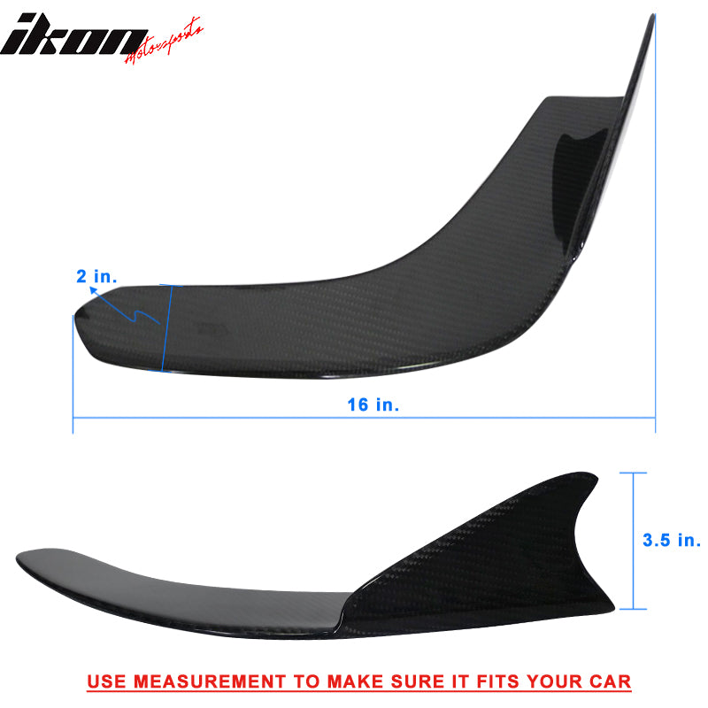 Universal Type 1 Front Bumper Lip Spoiler Winglet Carbon Fiber