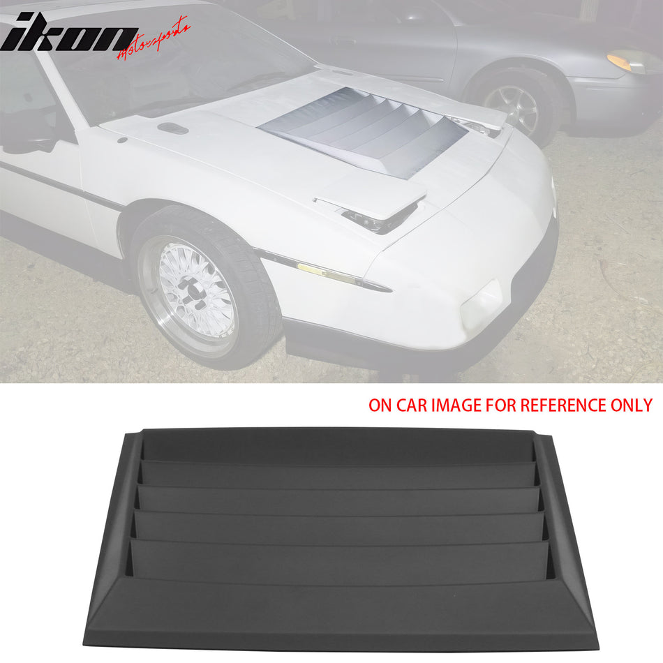 Fits Universal URAS Style Air Flow Hood Vent Cover Primer Black ABS