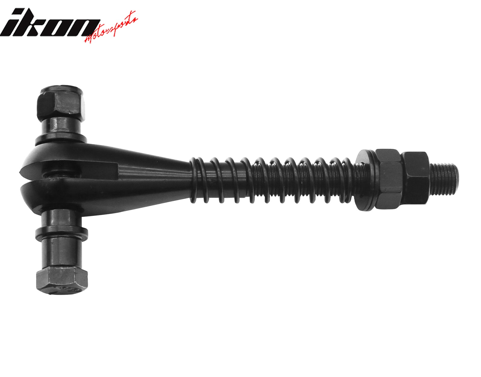 IKON MOTORSPORTS Limit Strap Clevis, Compatible with Universal Trucks SUV ATV UTV Off-road, Adjustable Heavy Duty Weld On Suspension Mounting Kit, Black, 1PC