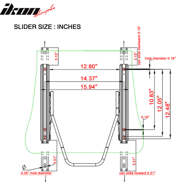 Universal Reclinable Racing Seat Dual Slider Left Brown Suede & Carbon Leather