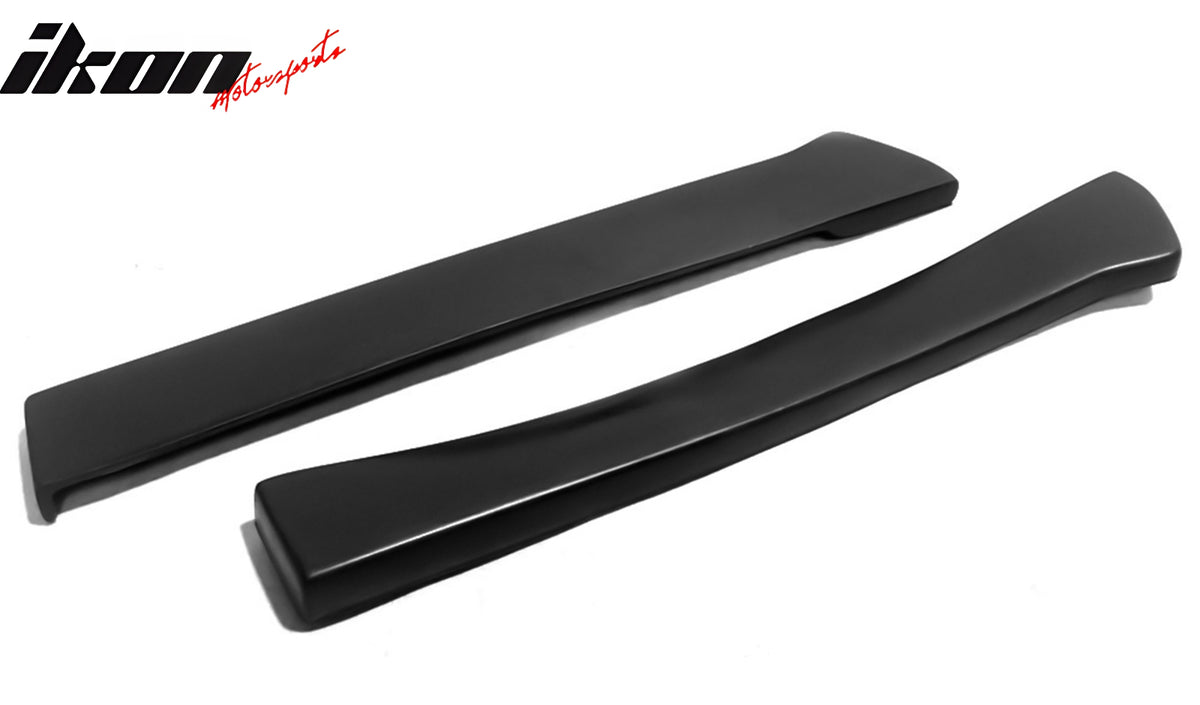 Universal 16" x 2" Rear Side Bumper Lip Splitter Protector Unpainted PU 2PCS
