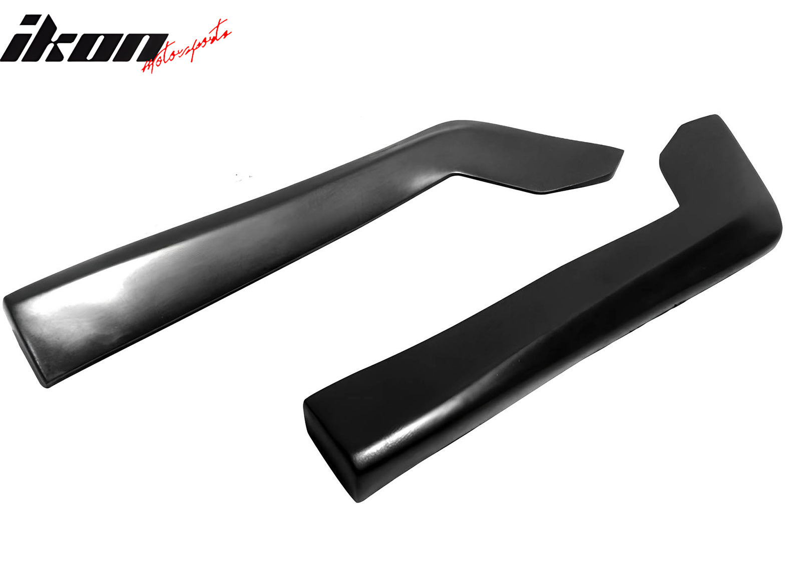 Universal 14" x 7" DT Style Rear Bumper Lip Splitter Protector Canard Cap PU 2PC