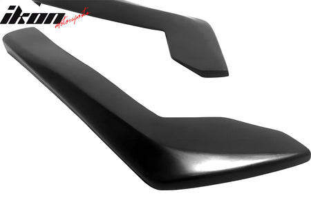 Universal 14" x 7" DT Style Rear Bumper Lip Splitter Protector Canard Cap PU 2PC