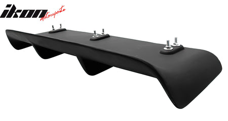 Universal 27"x9" MDA 4-Fin Rear Bumper Lip Splitter Protector Matte Black