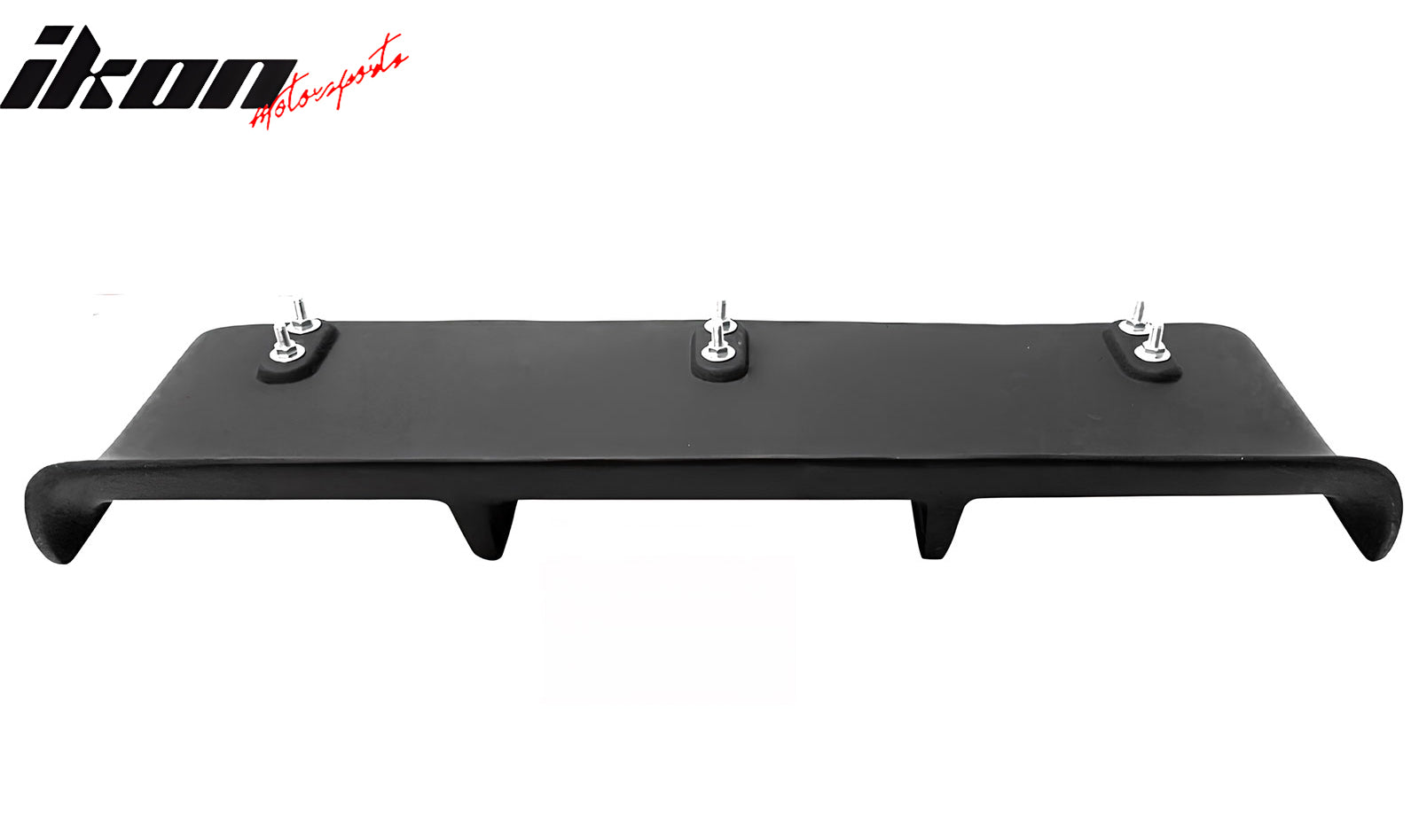 Universal 31"x9" MDA 4-Fin Rear Bumper Lip Splitter Protector Matte Black