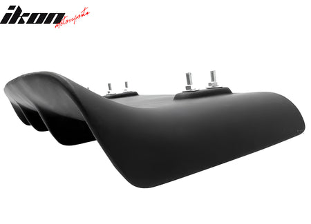 Universal 31"x9" MDA 4-Fin Rear Bumper Lip Splitter Protector Matte Black