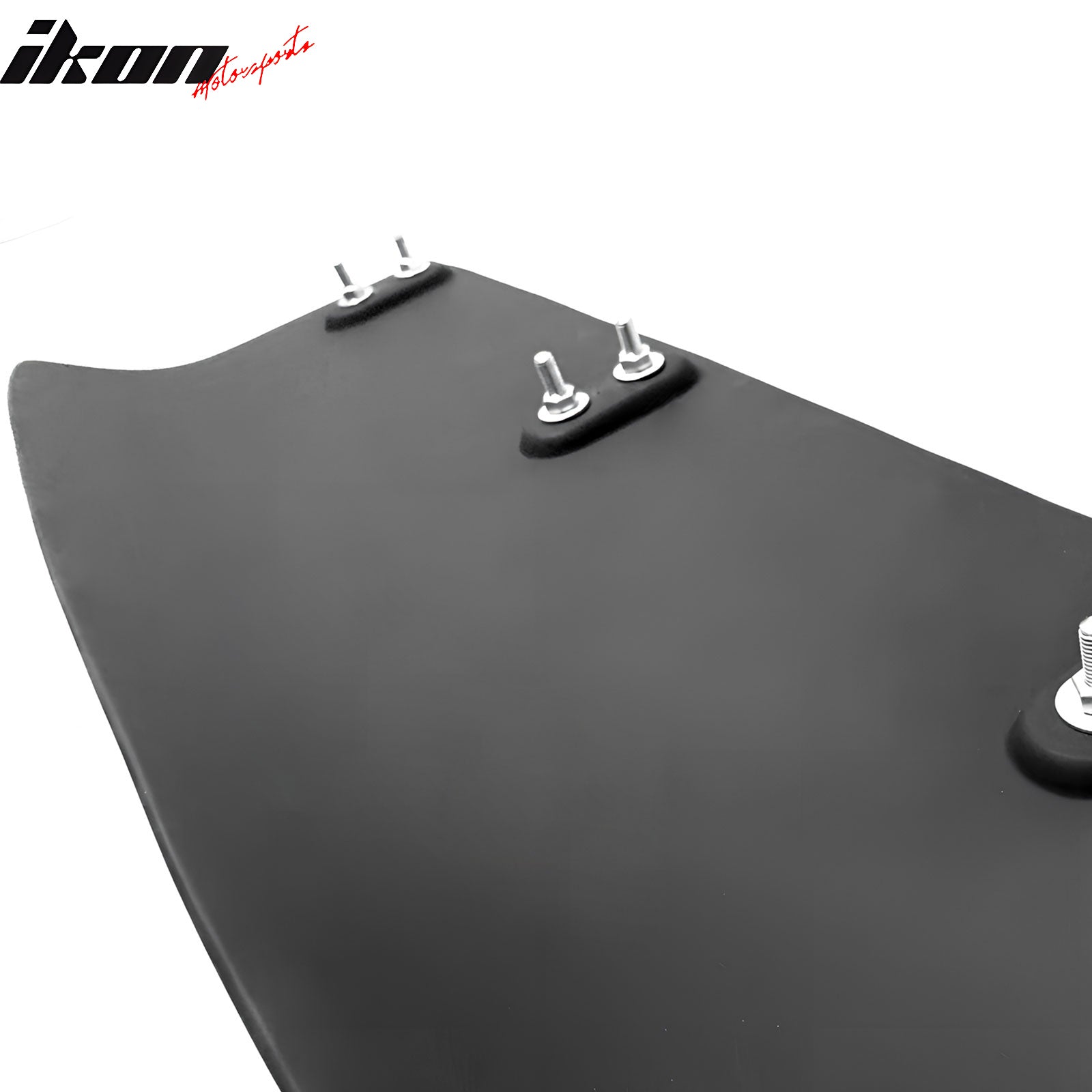 Universal 31"x9" MDA 4-Fin Rear Bumper Lip Splitter Protector Matte Black