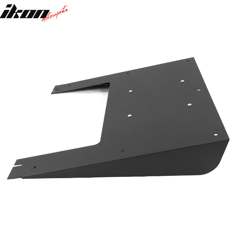 Universal Rear Bumper Diffuser Lip Splitter Shark Fins Aluminium