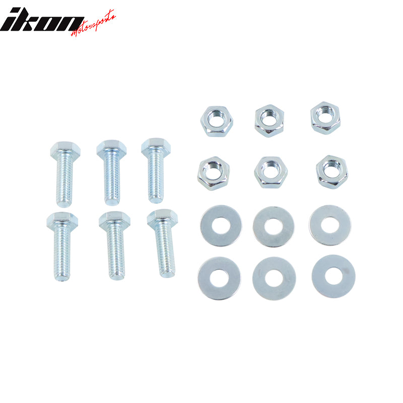 Universal Rear Bumper Diffuser Lip Splitter Shark Fins Aluminium