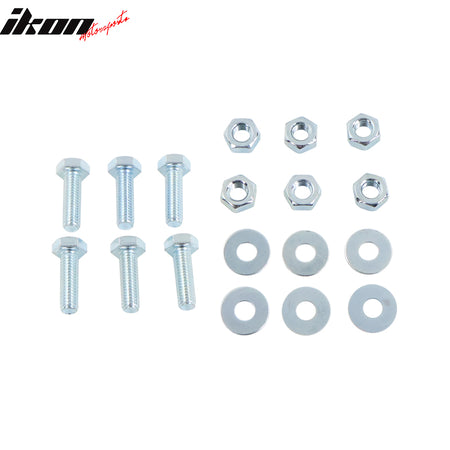 Universal Rear Bumper Diffuser Lip Splitter Shark Fins Aluminium