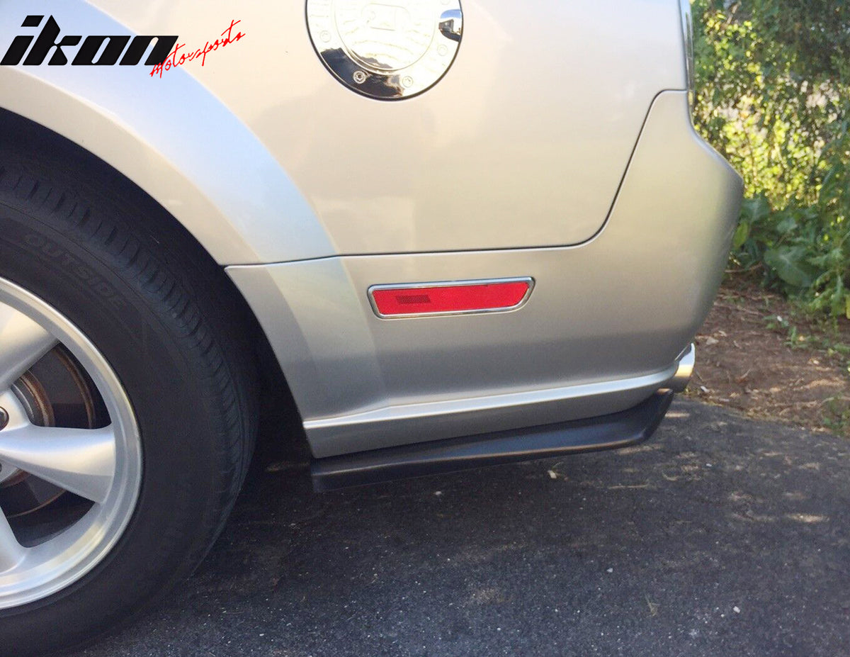 Universal 2PC HT Style 20" PU Rear Bumper Spats Side Apron Splitter Extensions