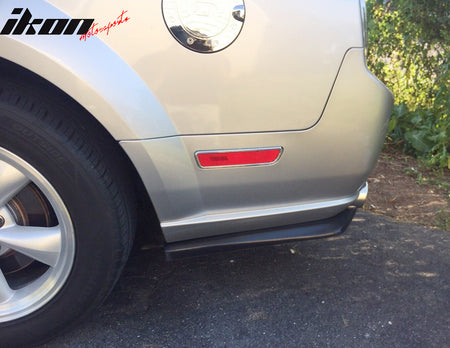 Universal 2PC HT Style 20" PU Rear Bumper Spats Side Apron Splitter Extensions