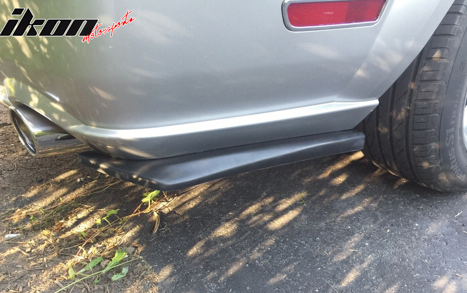 Universal 2PC HT Style 20" PU Rear Bumper Spats Side Apron Splitter Extensions