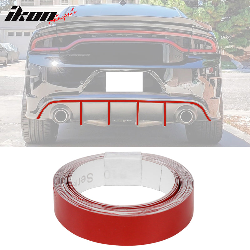 1.5CMx5M Red 3M Reflective Stickers Vinyl Pinstripe Safety Warning Tape