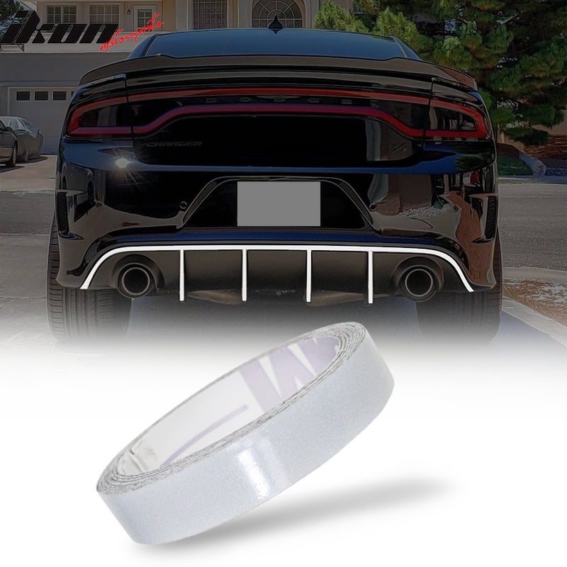 1.5CMx5M White 3M Reflective Stickers Vinyl Pinstripe Safety Warning Tape