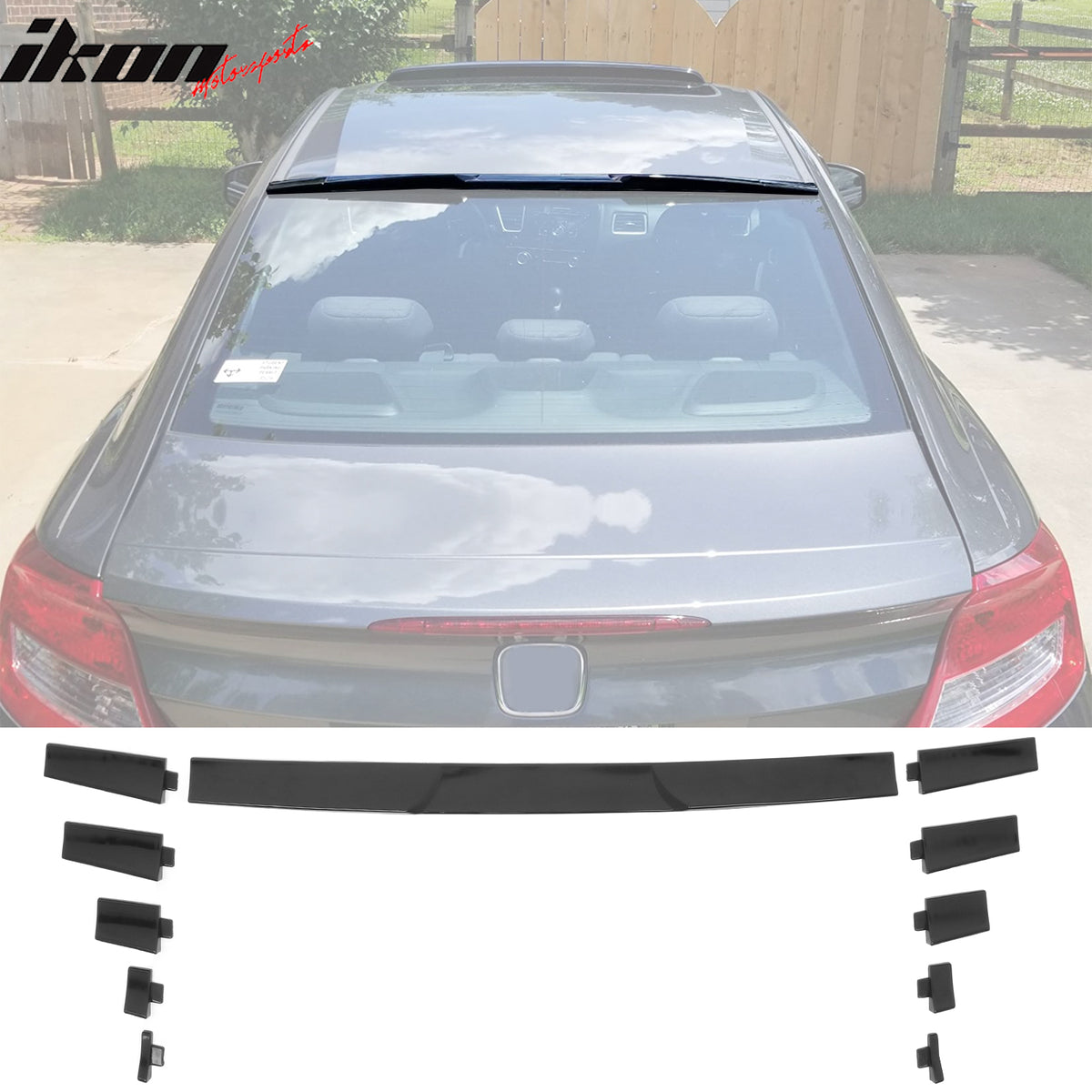3PCS Car Universal Spoiler Strong Grip Lightweight Rear Trunk and Window Roof Spoiler for Vehicle, Body - Canada 3PCS Car Universal Spoiler Strong Grip Lightweight Rear Trunk and Window Roof Spoiler for Vehicle, Body - Canada