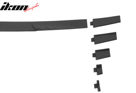 Universal Fitment Rear Window Roof Spoiler Wing Adjustable Gloss Black Trim